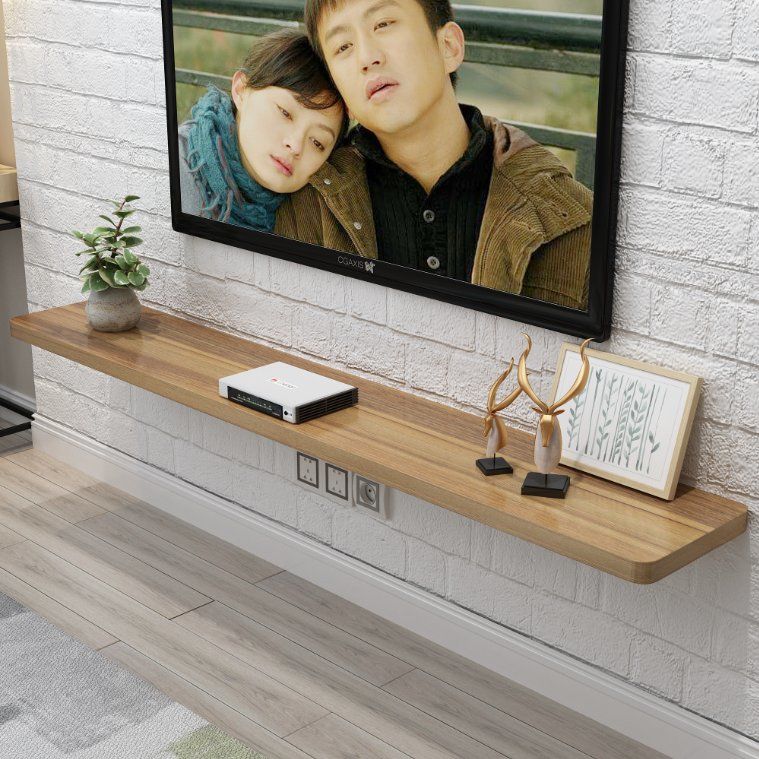 Wall Cabinet Wall-mounted Storage Display Rack Solid Wood TV Set-top ...