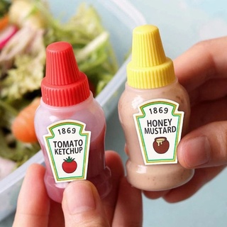 8pcs Mini Ketchup Bottle, 25ml Condiment Squeeze Bottle, Plastic Portable  Container, Suitable For Adults, Office, Lunch Box, Picnic, Oil, Soy Sauce,  Honey, Salad Dressing