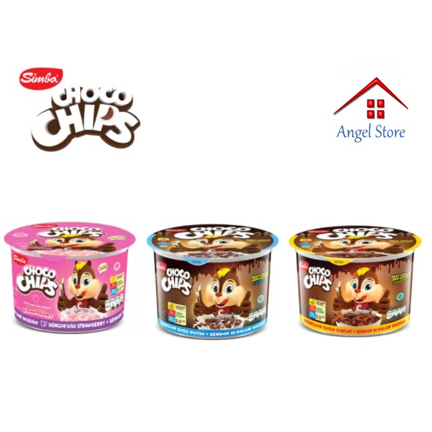 Simba Choco Chips Cereal with Milk/Strawberry Milk/Chocolate Milk Choco ...