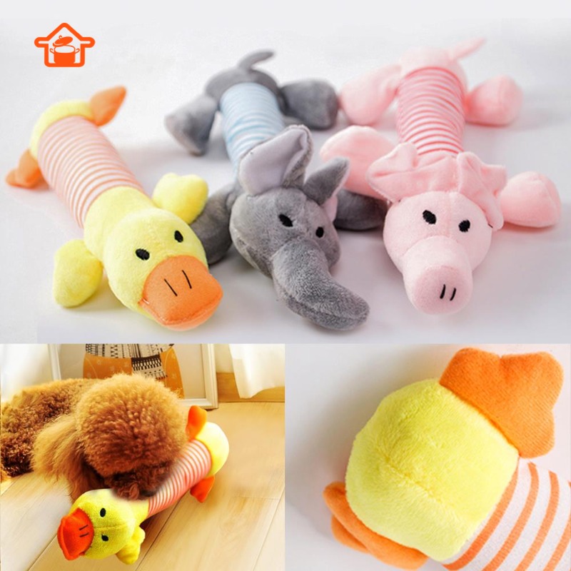 [Ready Stock] Pet Puppy Chew Squeaker Squeaky Plush Sound Piggy
