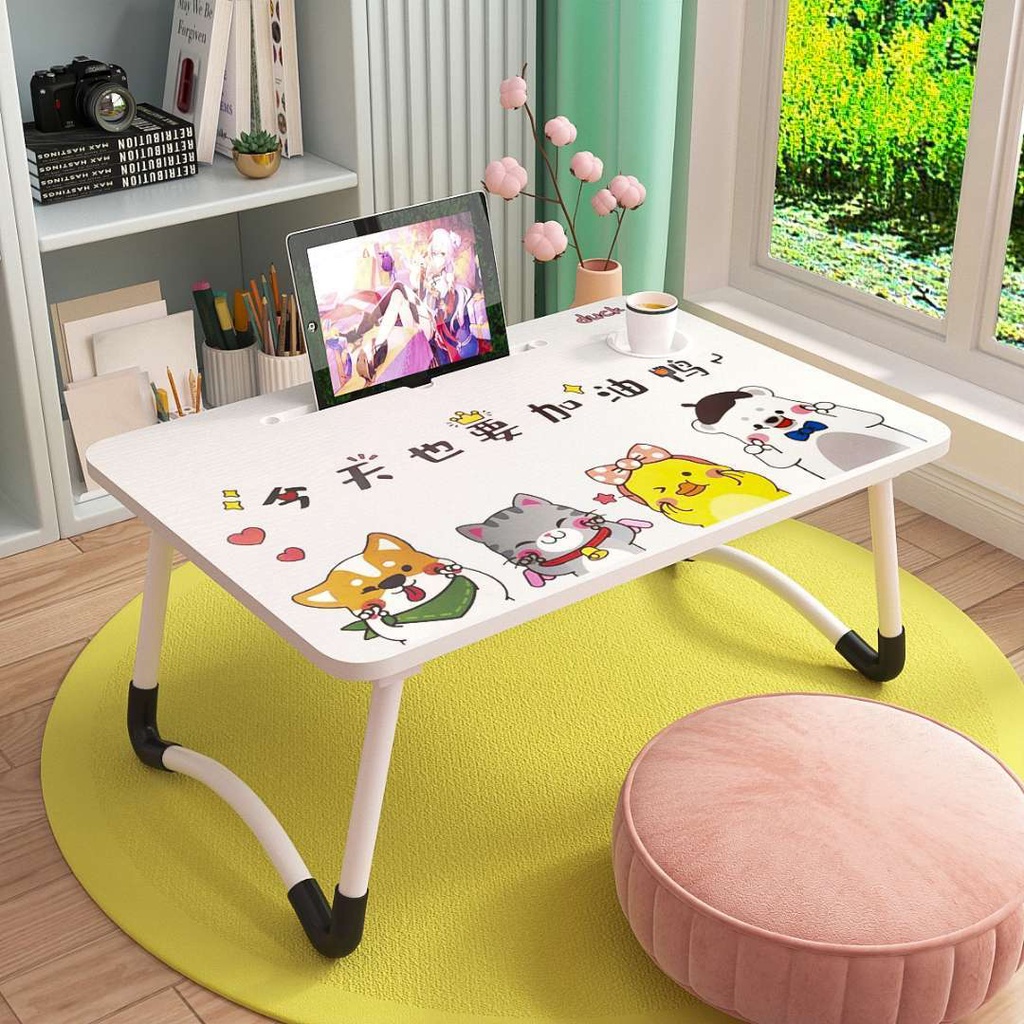 foldable small table computer desk bed desk student dormitory study ...