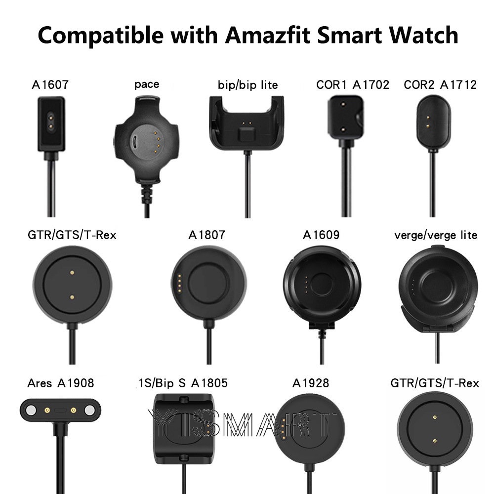  Cargador compatible con Amazfit Bip 3/T-Rex Pro/GTS 4