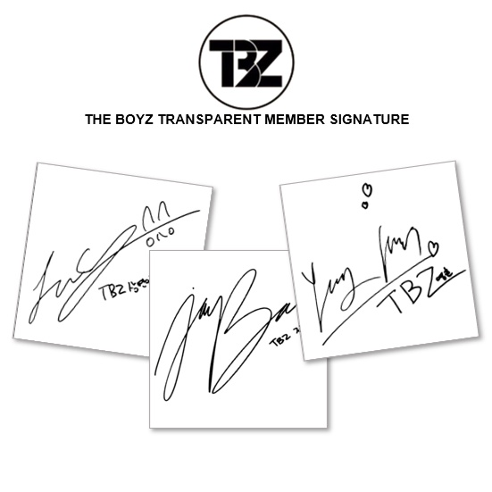 THE BOYZ TRANSPARENT MEMBER SIGNATURE STICKER | Shopee Singapore