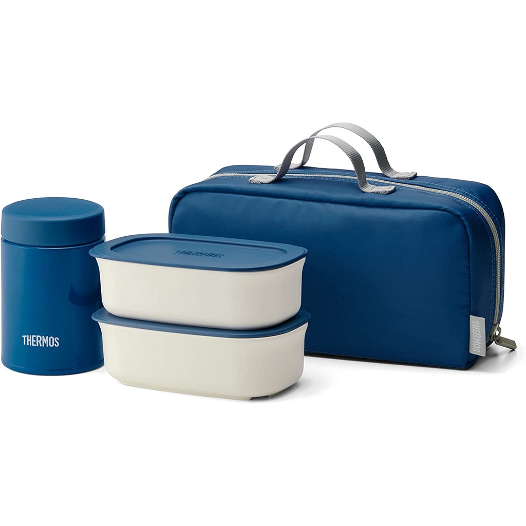 Thermos lunch box Vacuum Insulated Soup Lunch Set Navy JEA800 NVY