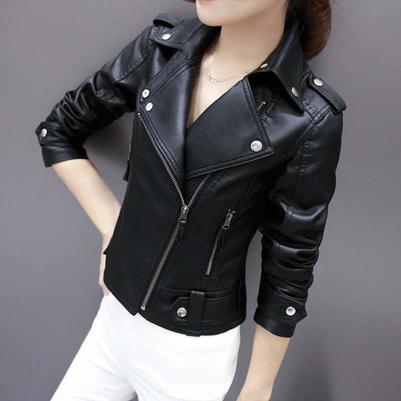 Pu on sale jacket women's