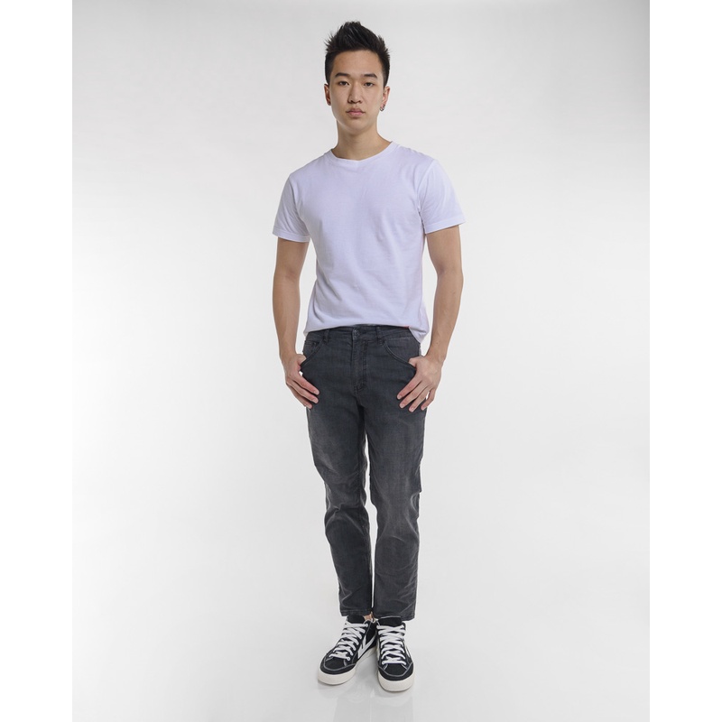 Yishion Man Basic Denim Jeans with Zip Fly and Top Button Fastening ...
