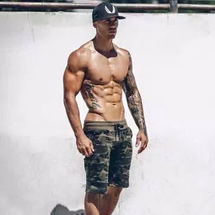 Mens camo hot sale athletic shorts