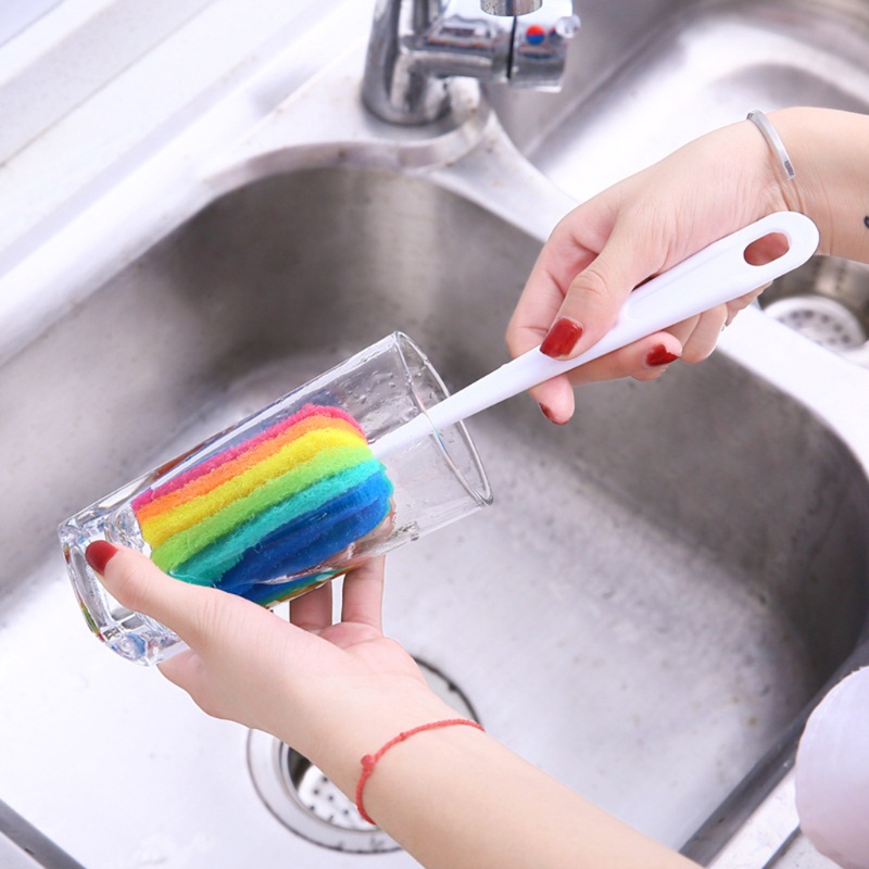 Alilin Water Bottle Cup Mug Cleaning Brush Scrubber with Long Handle ...