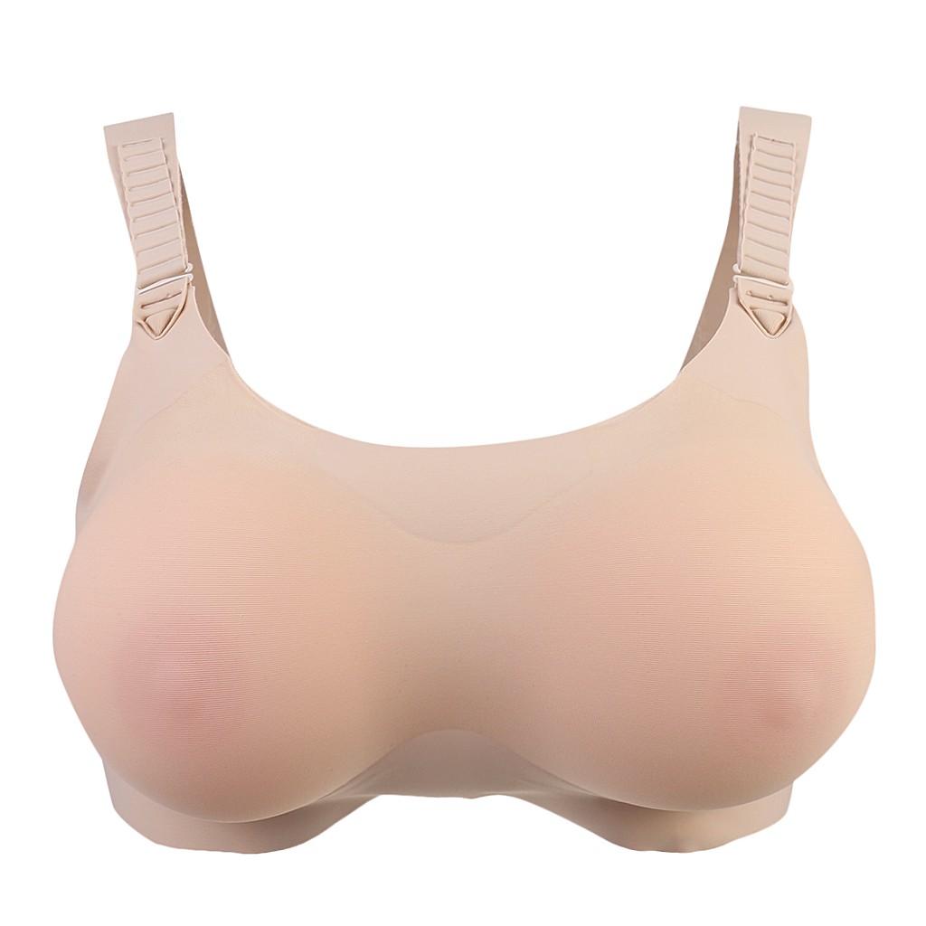 Crossdresser Pocket Bra Silicone Breast Form Mastectomy Bra Skin Color