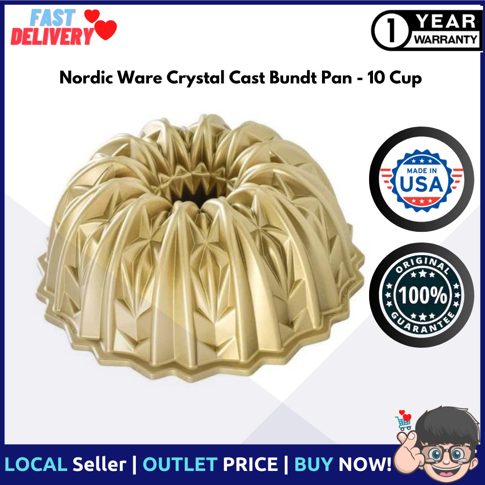 10-Cup Cut Crystal Bundt Pan, Nordic Ware