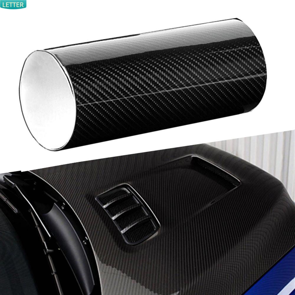 LETTER Waterproof   Auto Wrap Sheet Roll  152*30cm Automobile Roll Film Car Sticker Vinyl Carbon Fiber  Vehicle Accesories 3D  Exterior Decal Paper