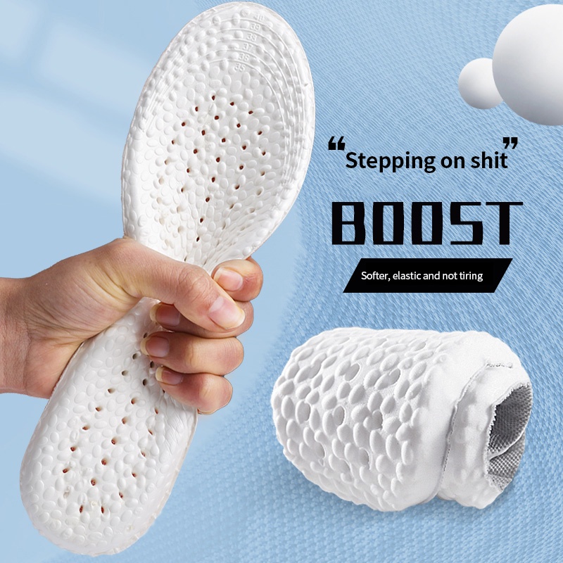 1Pair Super Thick Memory Sponge U-shaped Sneakers Insoles/ Sweat ...