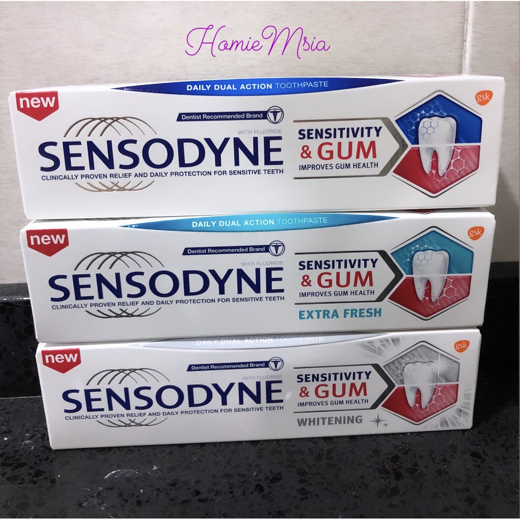 Sensodyne Toothpaste Sensitivity and Gum Rapid Relief Whitening Extra