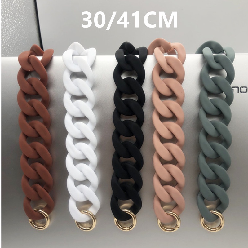 30*41CM Plastic Shoulder Strap Shoulder Bag Removable Acrylic Chain ...