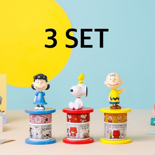 PEANUTS Snoopy Masking Tape & Holder 3P Set / Snoopy & Charlie Brown ...