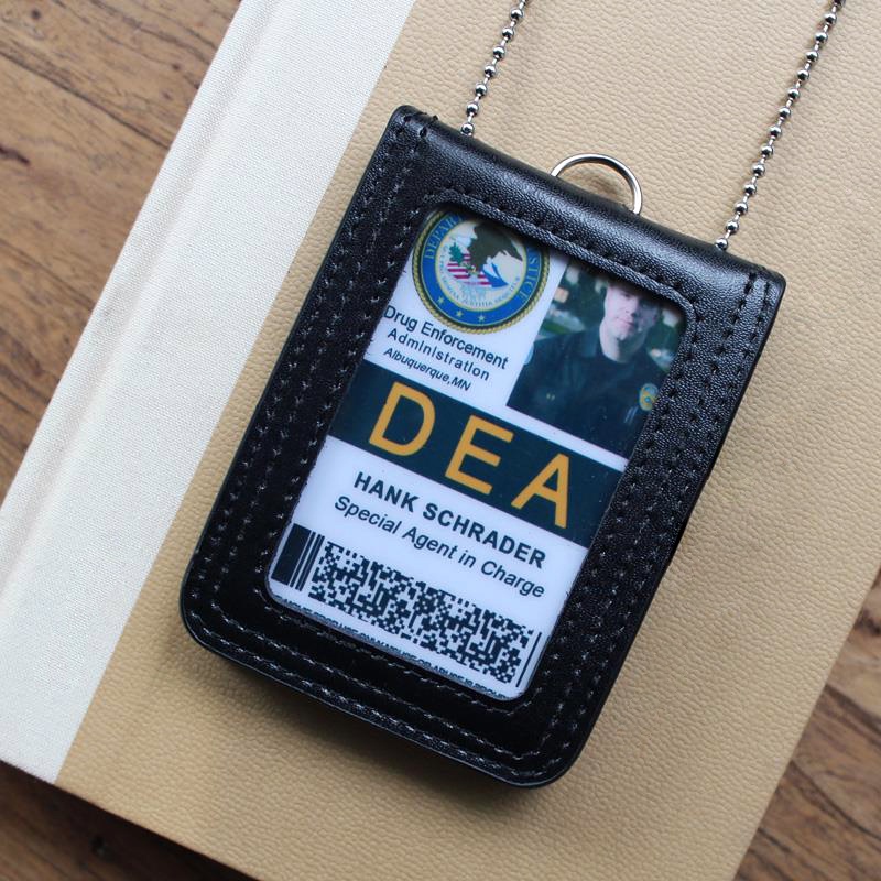 New Fashion ID Badge Holder For Office Work Genuine Leather Luxury Lanyard  Retractable Student Bus Card Case Retro Tag Wallets - AliExpress