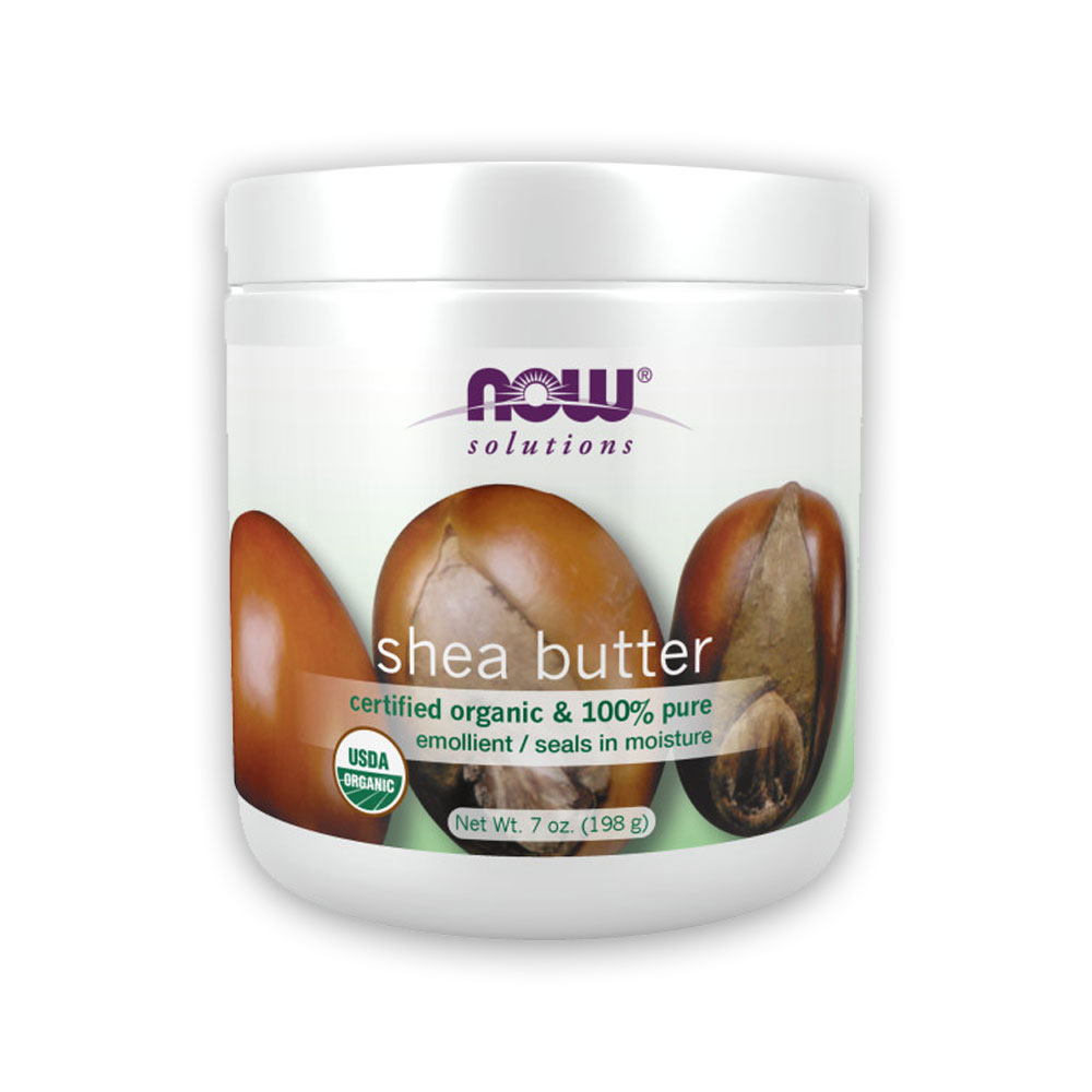 NOW Solutions Certified Organic Shea Butter Moisturizer For Rough And