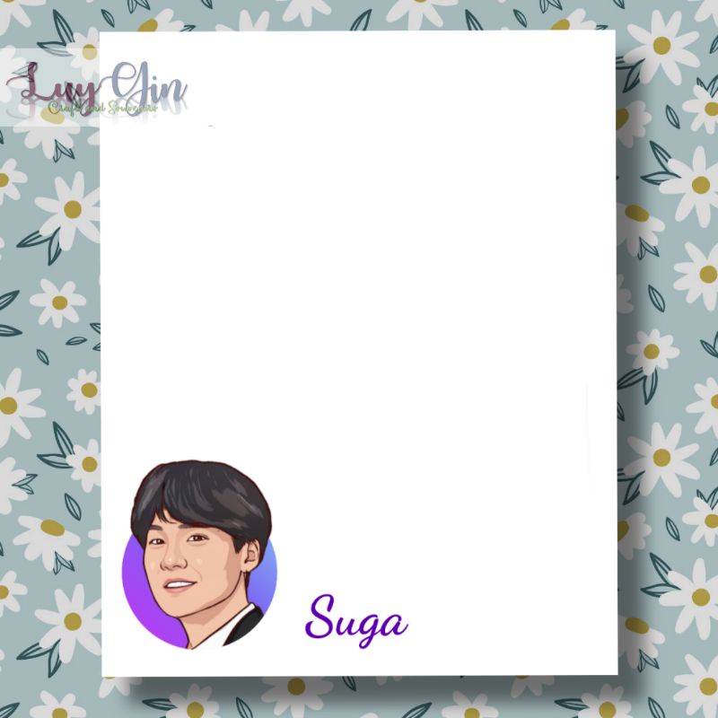 BTS Caricature | Cartoon Memo Pad | Kpop | Shopee Singapore