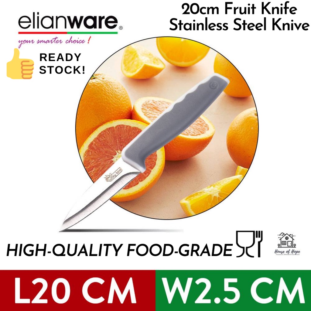 [Ready Stock] Stainless Steel Fruit Knife Knive (20CM) Anti-rust ...