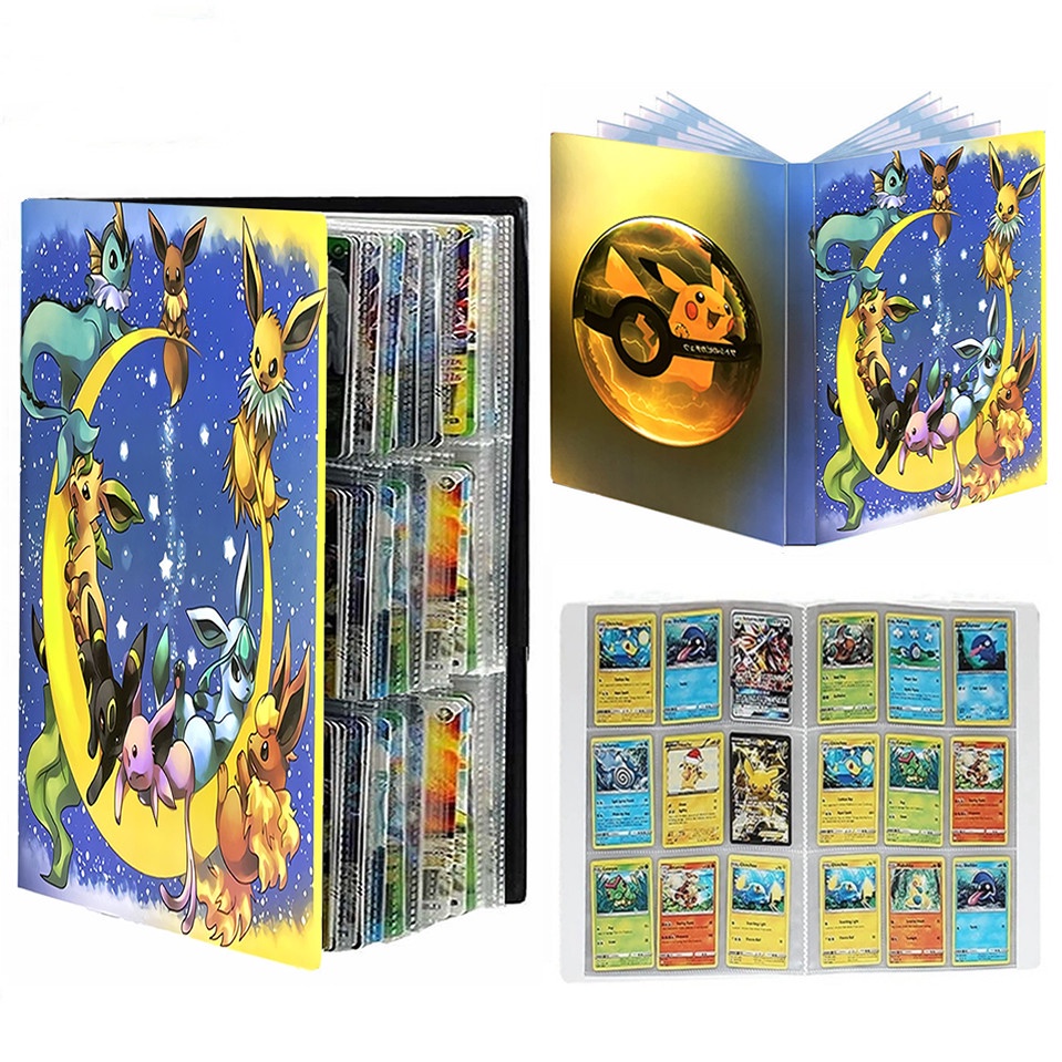 Transparent Card Sleeves Playing Game Album Pokémon Map Collectors