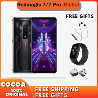 Red Magic 9 8 Pro Tempered Glass + LED Flash Soft TPU Protection Cover  Shockproof Case For Nubia Red Magic 7 6 Pro 5 Phone Funda