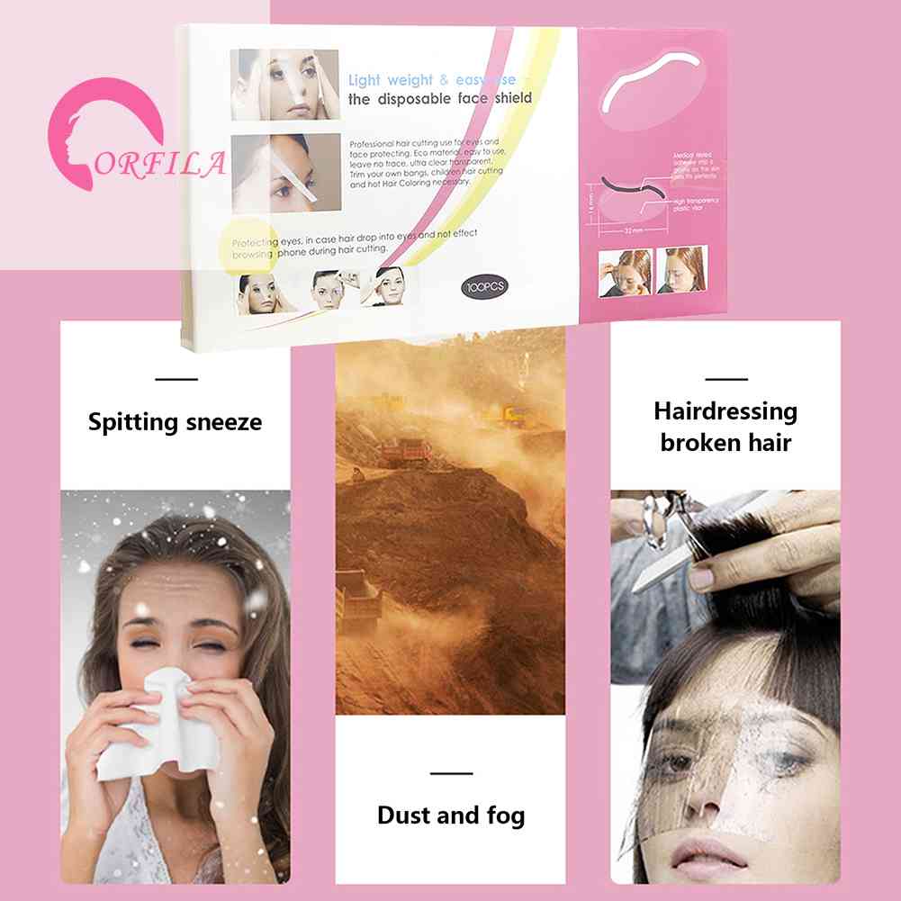 Transparent Eyebrow Shower Shields Hair Salon Goggles Face Cover Bath