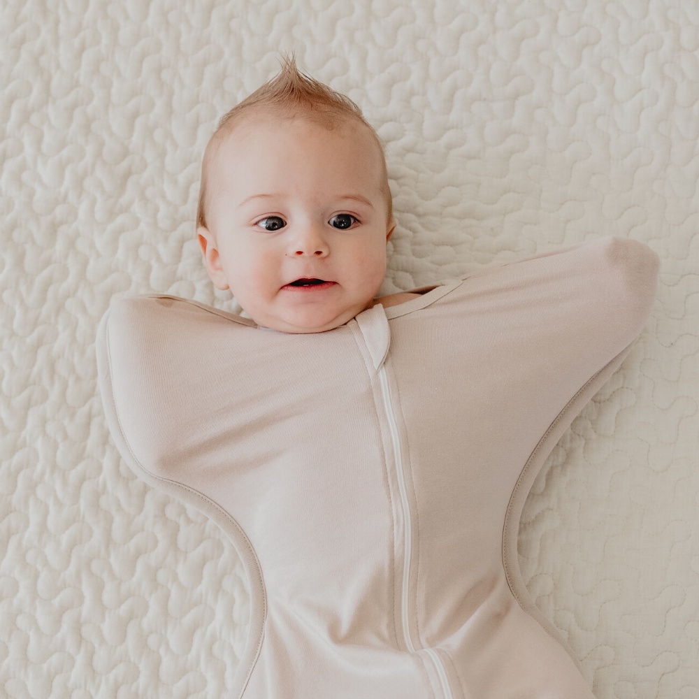 Sunday Hug Swaddle Newborn (Bamboo & AirMesh Swaddle ZipUP for Moro
