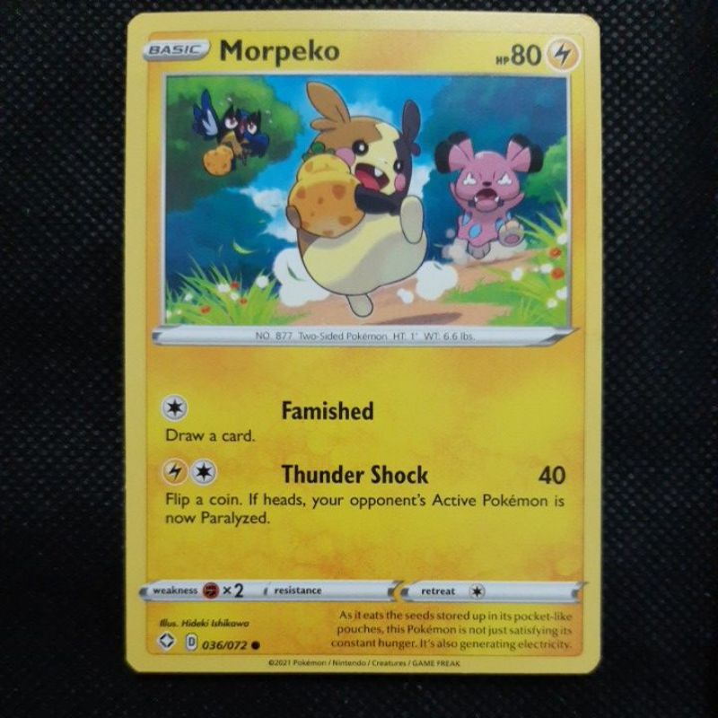 Pokemon Card TCG: (NON HOLO) Morpeko 035/072, 109/264, 179/264, 098/163,  073/192 100 Pokemon Card | Shopee Singapore
