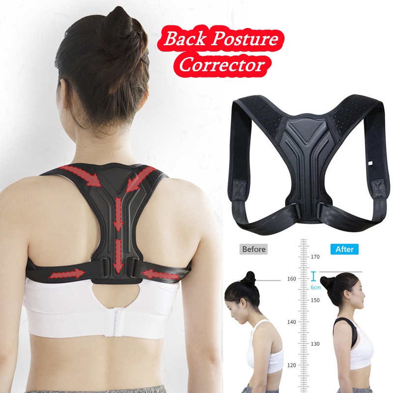 Adjustable Back Posture Corrector Corset Clavicle Spine Posture ...