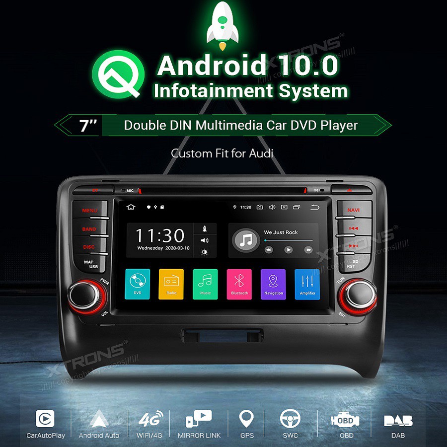For Audi TT MK2 9 Carplay GPS Navi Android 11 Stereo Car Radio Player BT  HIFI