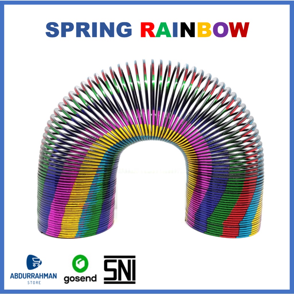 Jumbo Colorful Spring Rainbow Slinky Spring Kids Toys