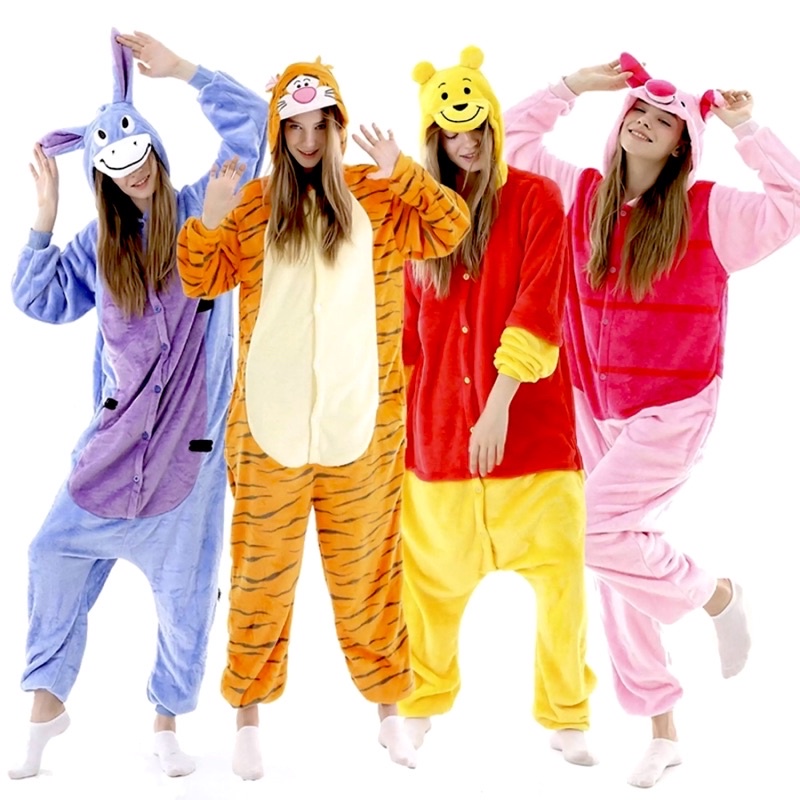 Winnie the pooh 2025 character onesies for adults