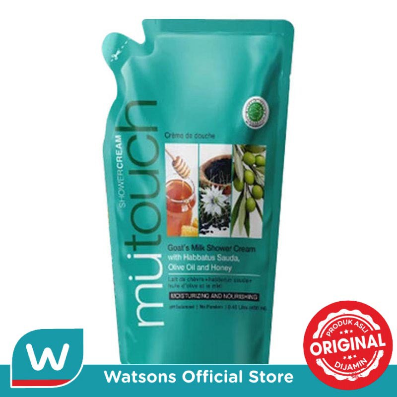 Mutouch Shower Cream Habbatus Sauda Pouch 450ml