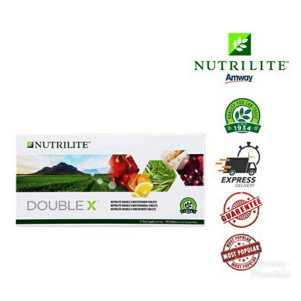 AMWAY NUTRILITE DOUBLE X Refill Multivitamin/Multimineral/Concentrate (31day supply) Shopee