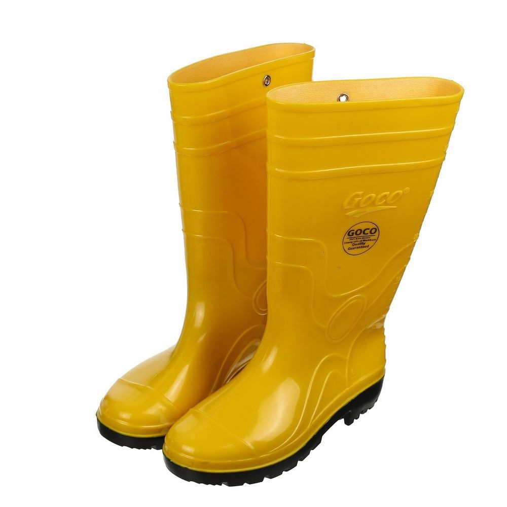 Yellow rain boots size 2024 8