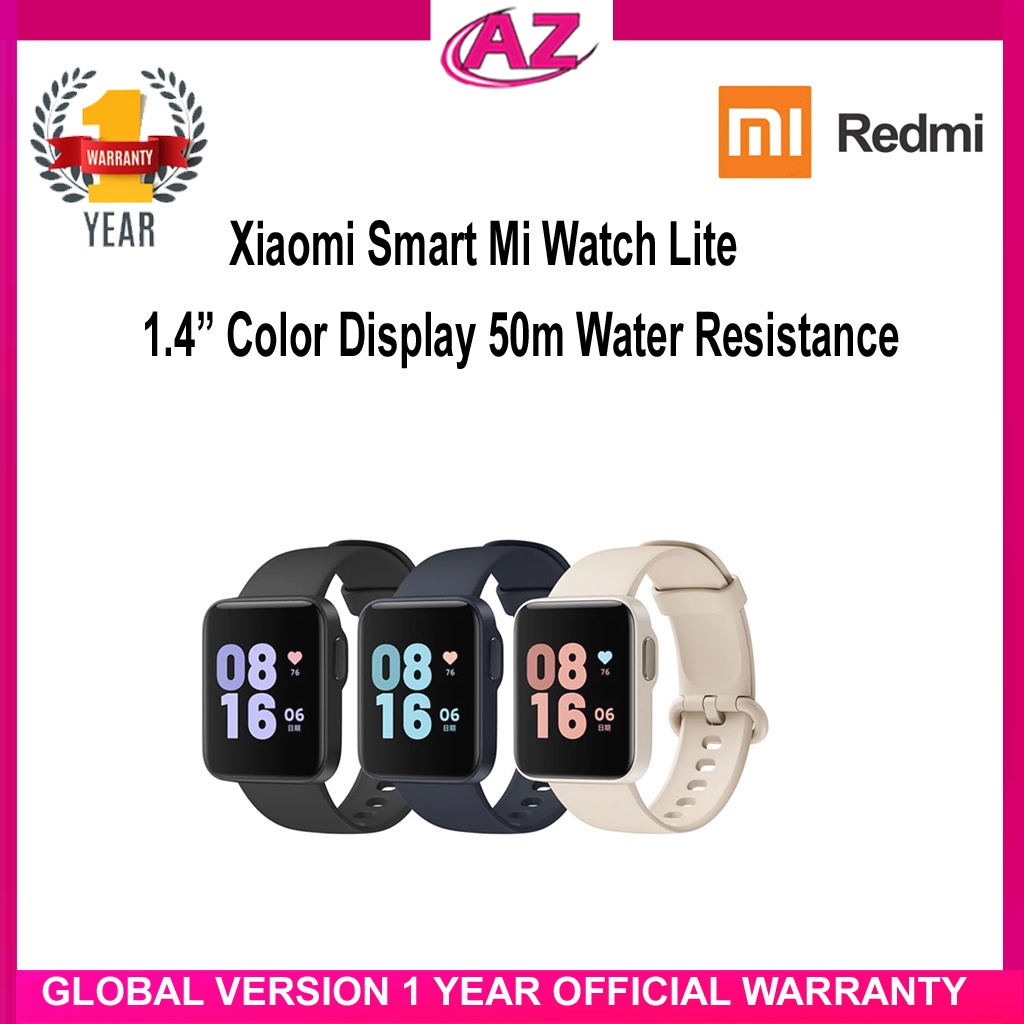 Xiaomi Smart Mi Watch Lite Global Version 1.4 Color Display 50m