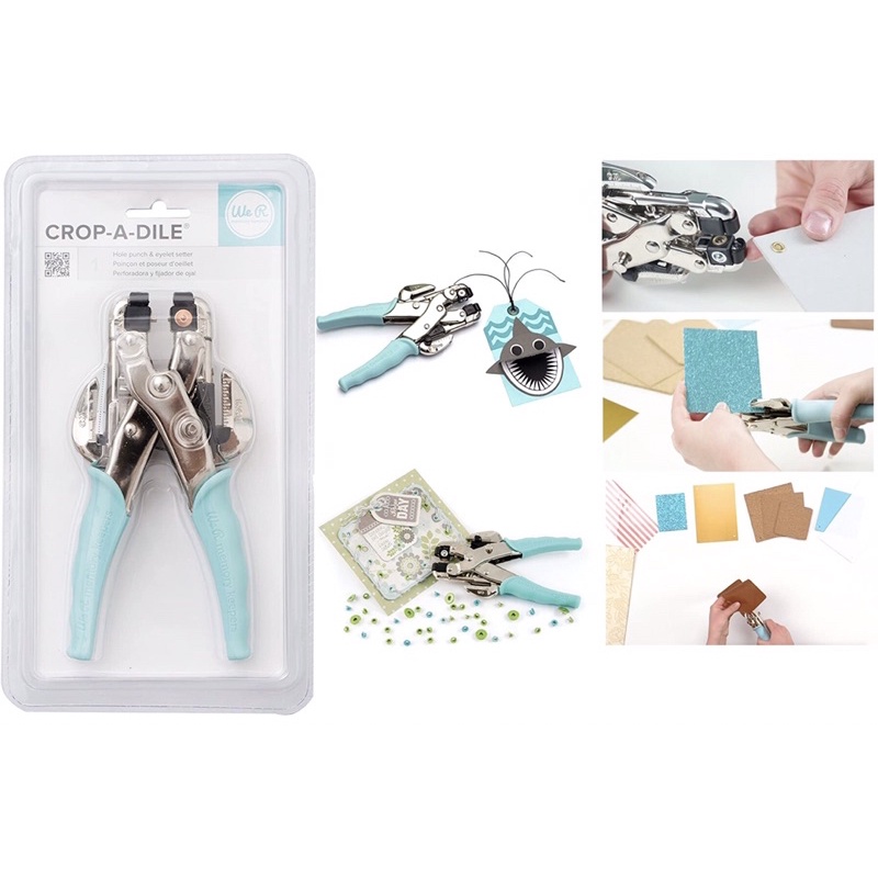 We R Memory Keepers Crop-A-Dile Power Punch 1/16 Inch (71273-2) in Blue Crafts
