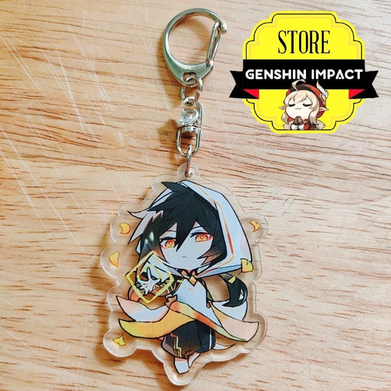 Genshin Impact Keychain Baizhu Furina Neuvillette Wriothesley Sigewinne ...