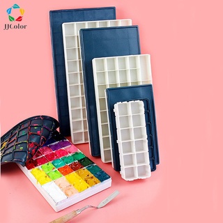 Paint Palette 24 Grid Watercolour Palette Empty Tray Box for