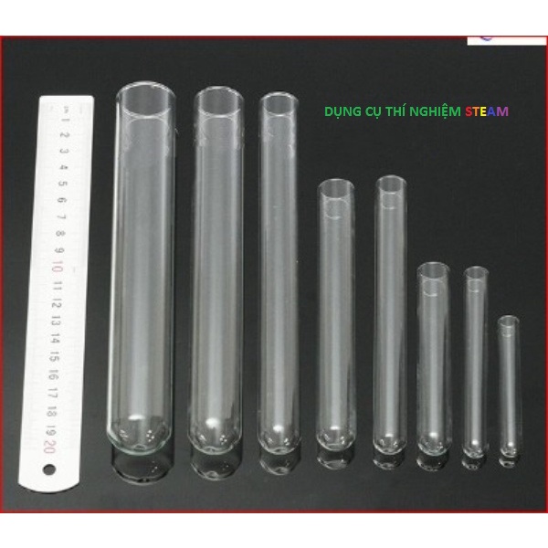 Glass Test Tube, Plain Glass Tube Without Lid Without Thick Rim Heat