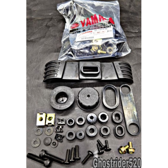 YAMAHA RXZ CATALYZER BODY RUBBER SET SCREW GETAH BODY FULL SET SCREW ...