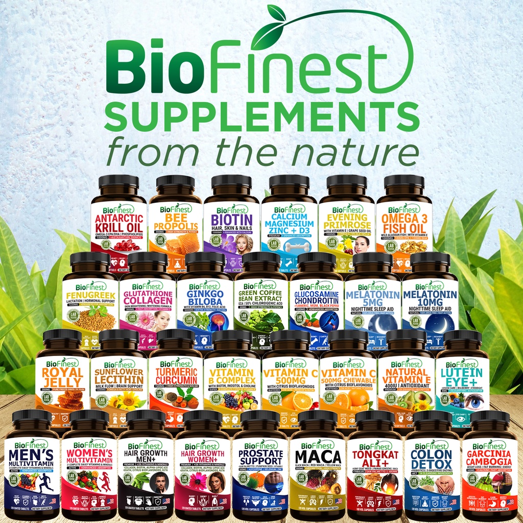 Biofinest Tongkat Ali 500mg - Maca Root Horny Goat Weed Panax Ginseng Saw  Palmetto Tribulus L Arginine (180 Veg. Caps)