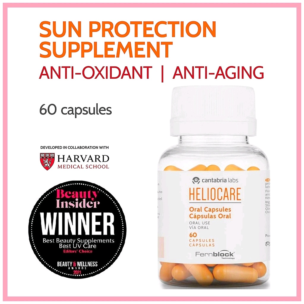??[SG INSTOCK] HELIOCARE Sun Protection Oral Capsule Supplement 360 Ultra D w Fernblock & Anti Aging Antioxidants