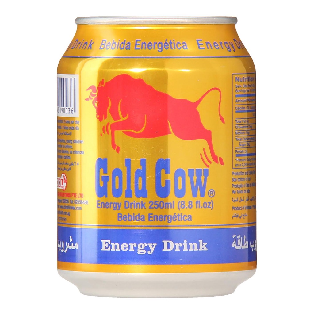 Gold Cow Energy Drink 250Ml [Vietnam] Shopee Singapore