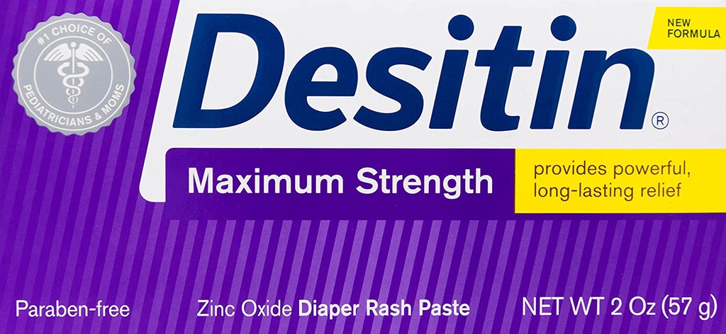 Desitin Max. Strength Zinc Oxide Diaper Rash Paste - 57 grams or ...