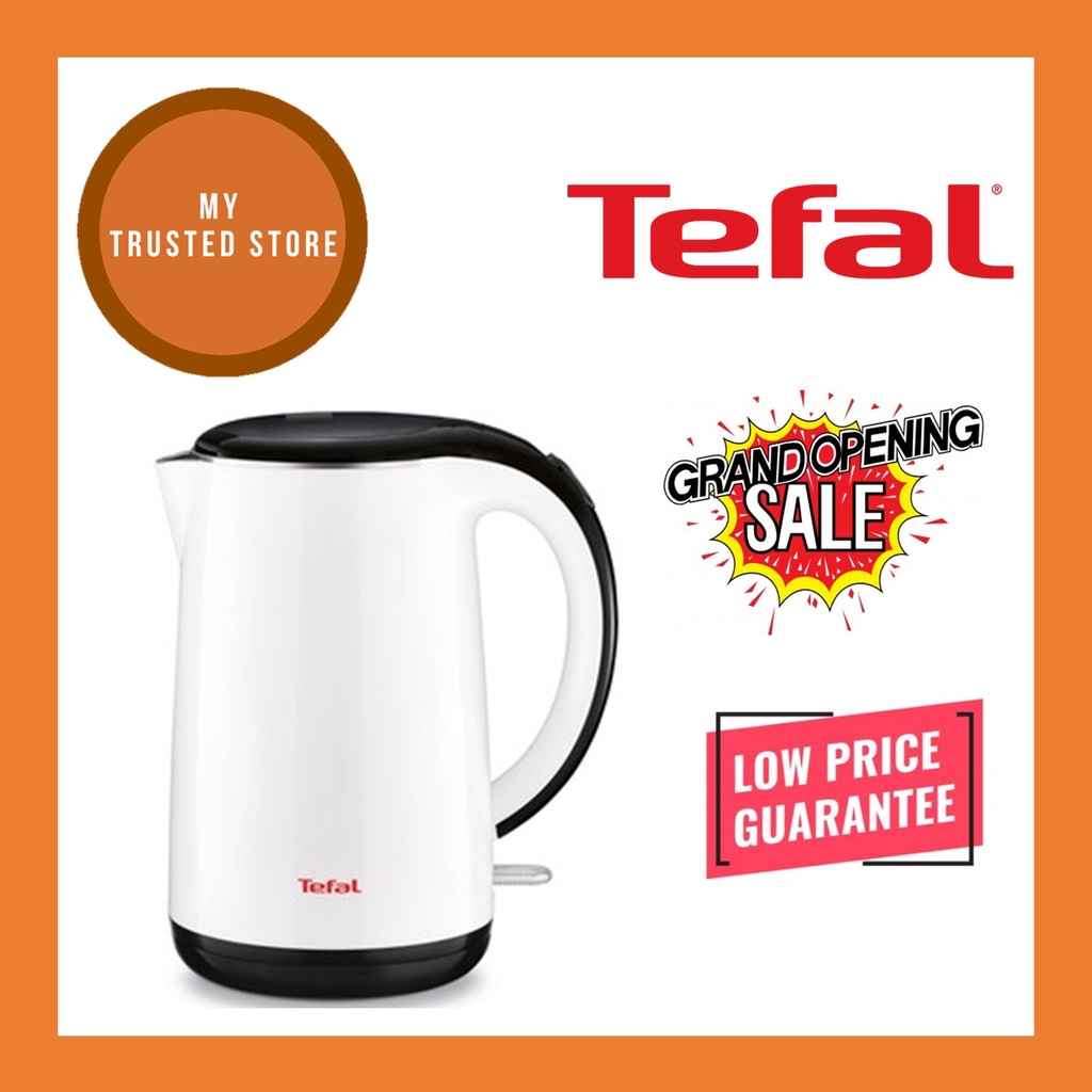*PREORDER* Tefal Safe Tea 1.7L White Kettle [KO2601] Shopee Singapore