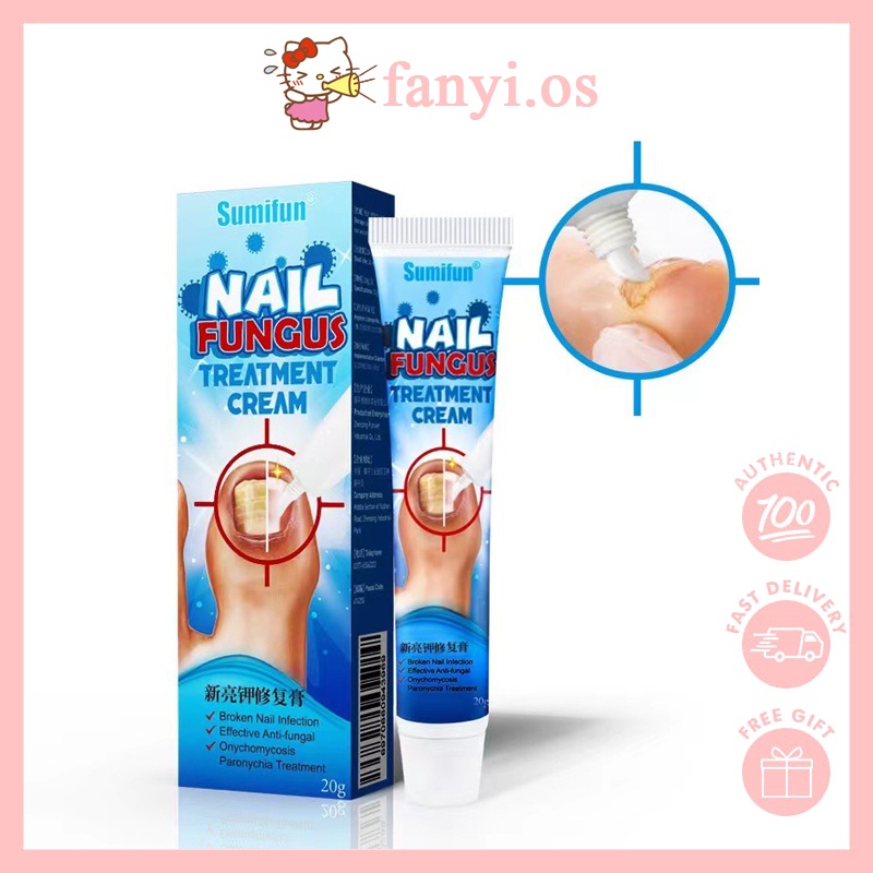 Kulat kuku Nail fungus treatment cream Sumifun ORIGINAL 20g Shopee