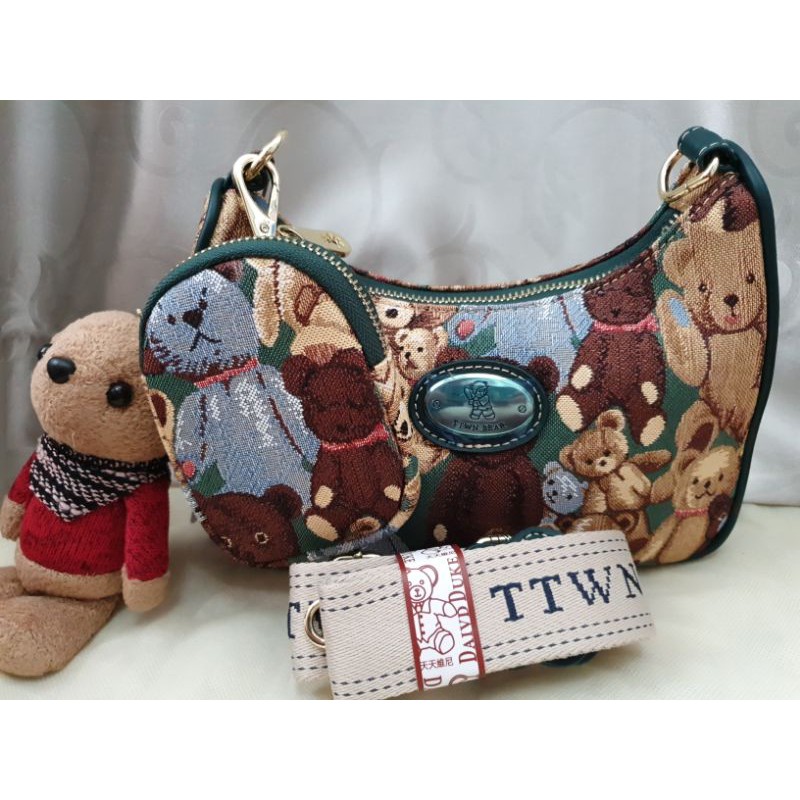 TTWN Classic Bear Shoulder bag with free matching coin pouch ...