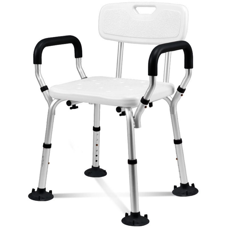 Medokare Shower Chair with Rails Shower Seat with Arms for Seniors