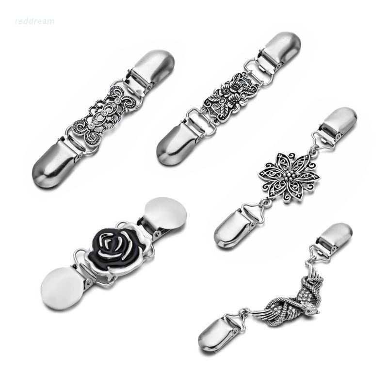 FICOFISE 4 Pièces Cinch Clip, Pince A Cardigan En Alliage